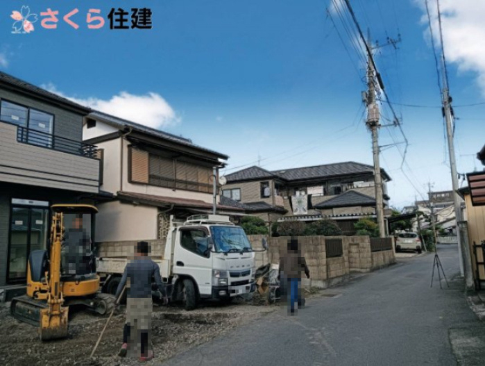 ハートフルタウン　中一の沢町1丁目157番　Ｂ号棟の前面道路含む現地写真|閑静な住宅街の一角になります◎