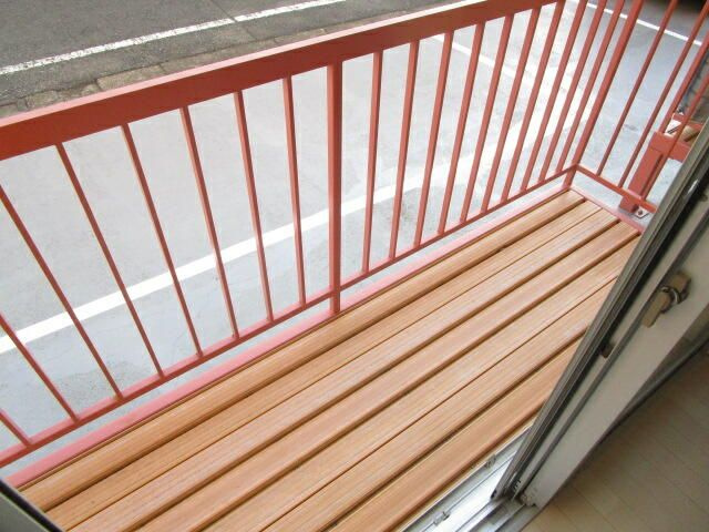 ハイツエムエスのバルコニー