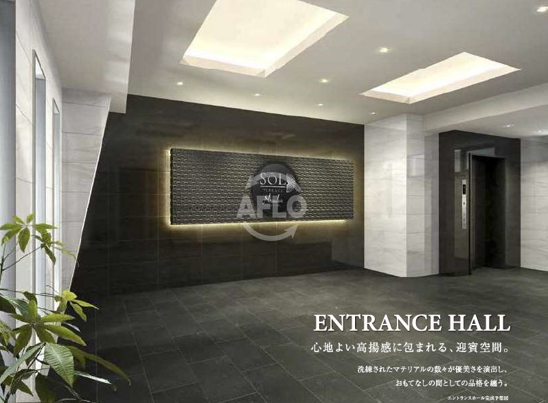 ソルテラスNAMBAサウスフィールのロビー|ソルテラスNAMBAサウスフィール　ロビー