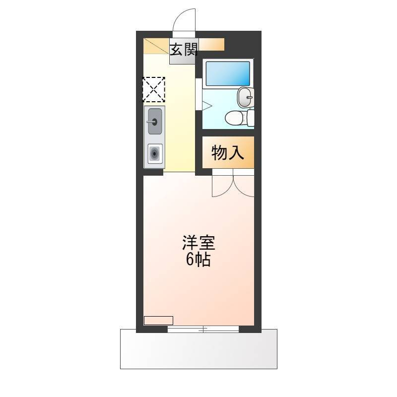 満室稼働中　茨城県結城市一棟アパートの間取り