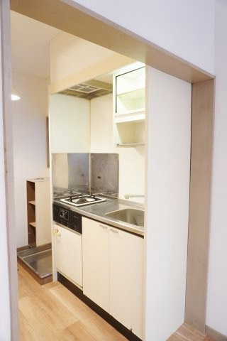 満室稼働中　茨城県結城市一棟アパートのキッチン