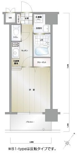 エンクレスト天神CLASSの間取り