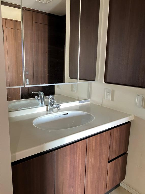 クレストフォルム南大井の洗面所