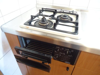 【キッチン】 | アビタシオン朝日 | ガスコンロ