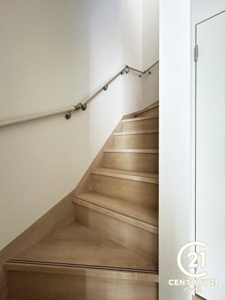 クレイドルガーデン萩の台 １号棟 ／新築一戸建の内装|■現地撮影写真■こちらは階段になっております。
