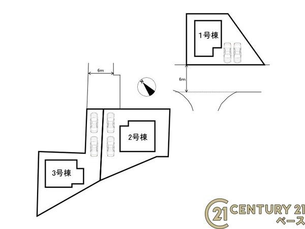 クレイドルガーデン萩の台 ２号棟 ／新築一戸建の区画図|■こちらの物件は２号棟です！■