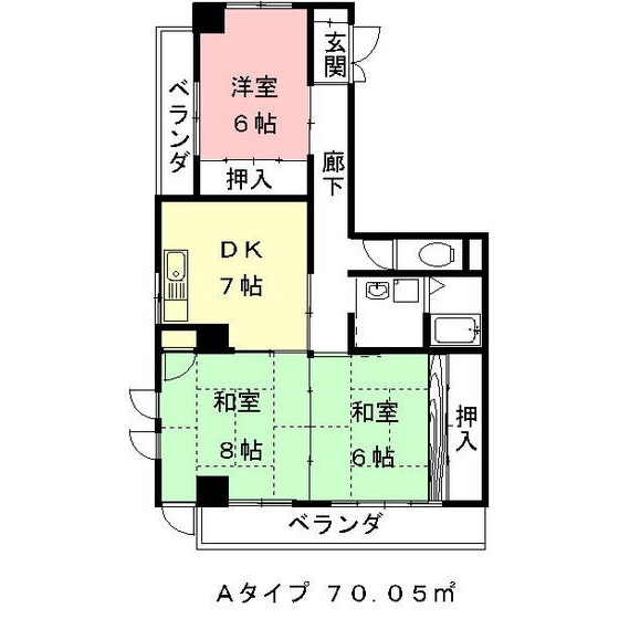 アビタシオンＯＨＮＯの間取り