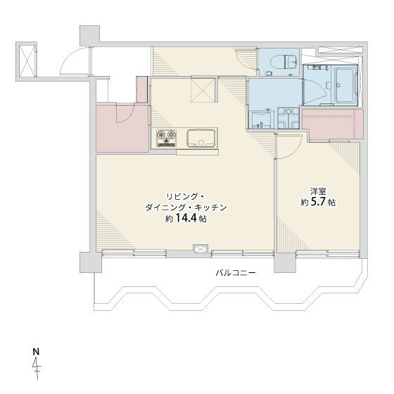 【間取り】 | カーサ大濠☆仲介手数料無料☆