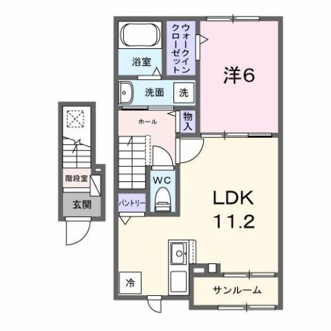 ラ・パーチェ　Ⅰの間取り