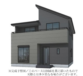 【仲介手数料無料】新築戸建　深谷市上柴町西3-1-14（全1棟）の外観パース