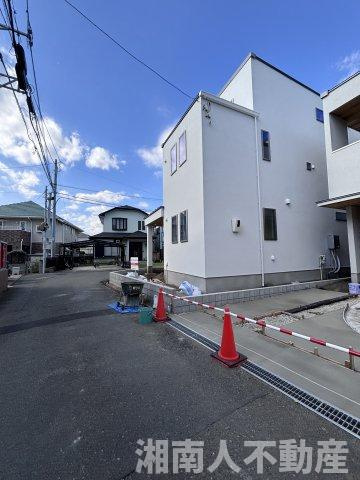 茅ヶ崎市浜竹4丁目　新築戸建の前面道路含む現地写真|前面道路含む現地写真です