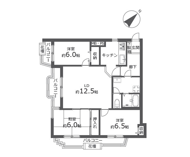 セザール宮の森の間取り