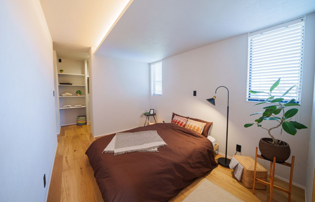 焼津市大住　モデルハウスの寝室