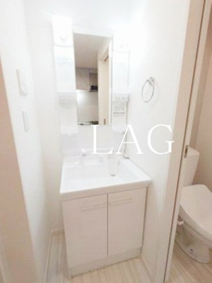 【洗面所】 | キャメル親水公園 | 独立洗面台です。