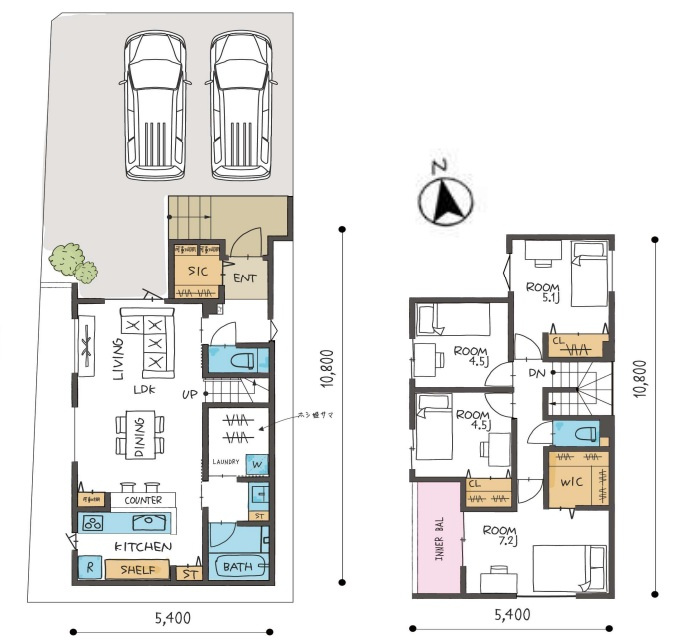 神戸市西区福吉台2丁目の間取り