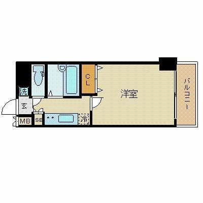 エステムプラザ神楽坂Ｎｏｒｔｈ　Ｒｅｓｉｄｅｎｃｅの間取り|☆このお部屋は仲介手数料0円です☆