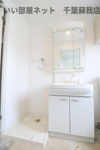 D・BOX-Ⅱの洗面所|朝の支度に活躍するシャンプードレッサー！