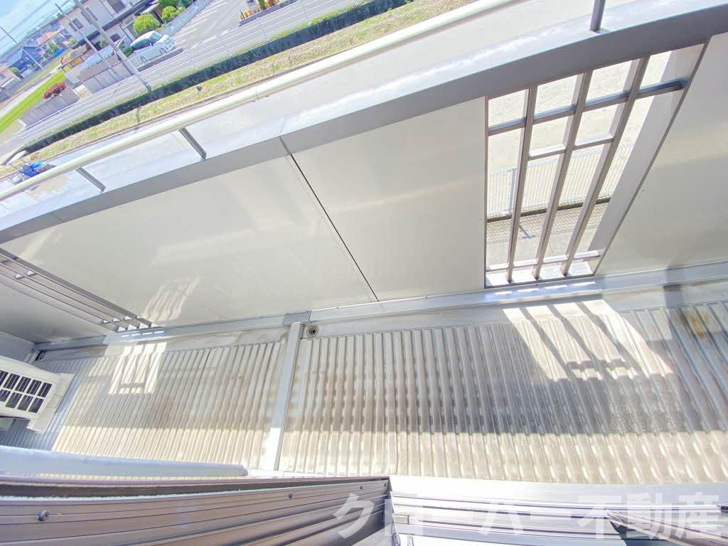 コスモタウン森岡Ⅱ B棟のバルコニー