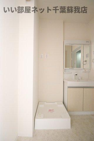 セレーノアキの洗面所|洗濯機置場