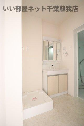 セレーノアキの洗面所|朝の準備に活躍する、洗髪洗面化粧台！