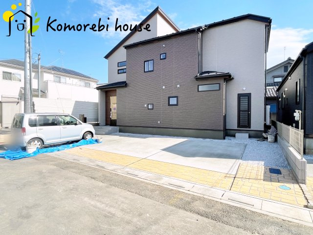 上尾市上　新築一戸建て　ブルーミングガーデン　01の前面道路含む現地写真|撮影：'25/12/10