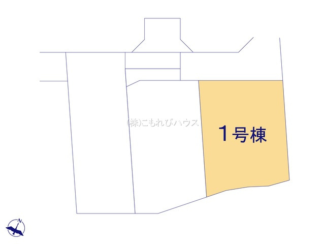 上尾市上　新築一戸建て　ブルーミングガーデン　01の区画図|１号棟