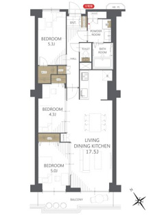 【間取り】寝屋川コーポラス 