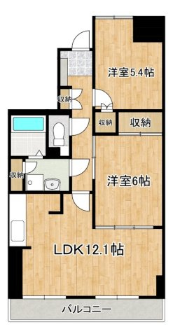 フローラルマンションの間取り