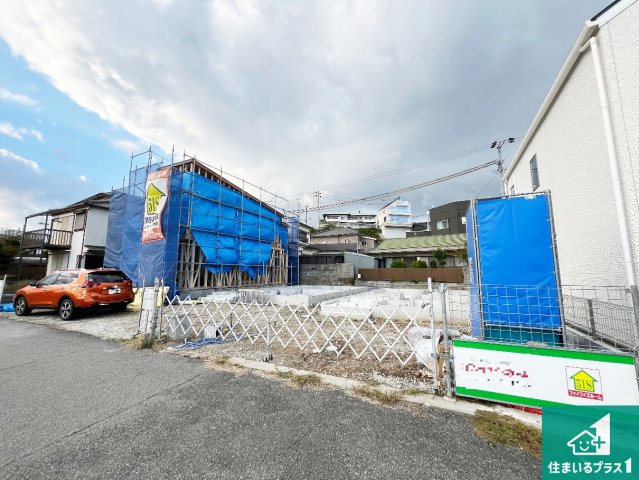 明石市朝霧南町　第2期　新築一戸建ての外観|周辺は落ち着いた街並みの住宅地！子育てがしやすい住環境です！まだ未完成ですが、現地でしかわからない事もございます。是非一度ご覧ください。