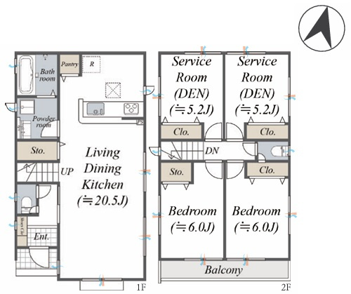 茅ヶ崎市室田1丁目　中古戸建の間取り