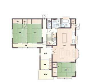 【間取り】 | 鳥取市若葉台北4丁目中古戸建て