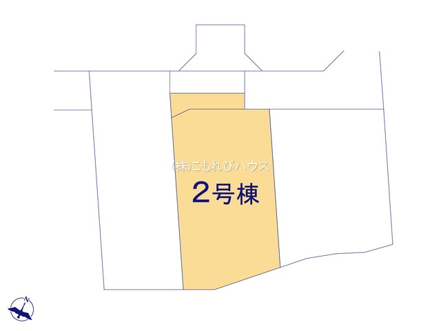 上尾市上　新築一戸建て　ブルーミングガーデン　02の区画図|2号棟