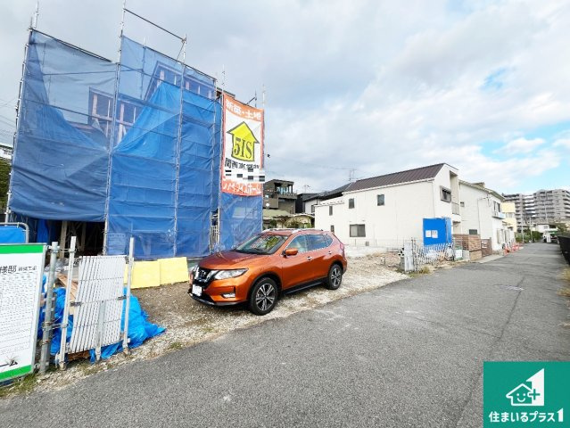 明石市朝霧南町　第2期　新築一戸建ての前面道路含む現地写真|周辺は落ち着いた街並みの住宅地！子育てがしやすい住環境です！まだ未完成ですが、現地でしかわからない事もございます。是非一度ご覧ください。