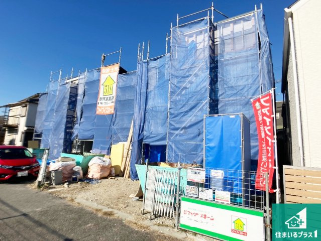 明石市朝霧南町　第2期　新築一戸建ての前面道路含む現地写真|周辺は落ち着いた街並みの住宅地！子育てがしやすい住環境です！まだ未完成ですが、現地でしかわからない事もございます。是非一度ご覧ください。
