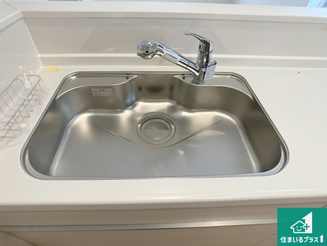 神戸市西区大沢　第1期　新築一戸建ての設備|広々としたシンクで食器洗いも楽々！