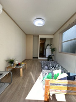 開放的な寝室です