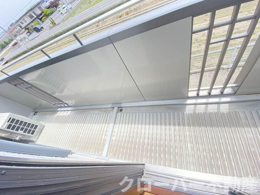 コスモタウン森岡Ⅱ A棟のバルコニー