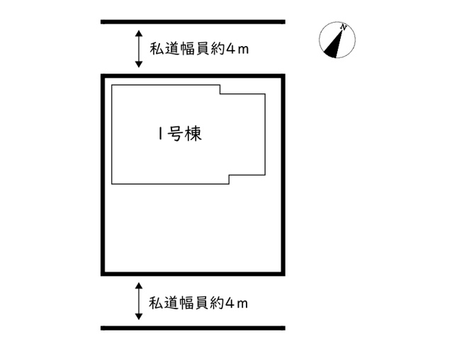 【区画図】 | 姫路市北平野南の町／全1棟
