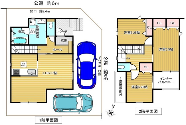 【間取り】 | ★ＡＶＡＮＴＩＡの分譲戸建★　尾張旭市東本地ヶ原町