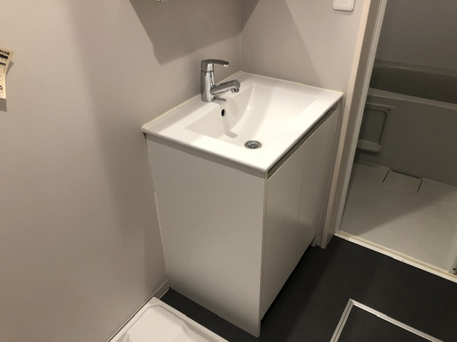 March北柏の洗面所|スペースが確保できる洗面所です