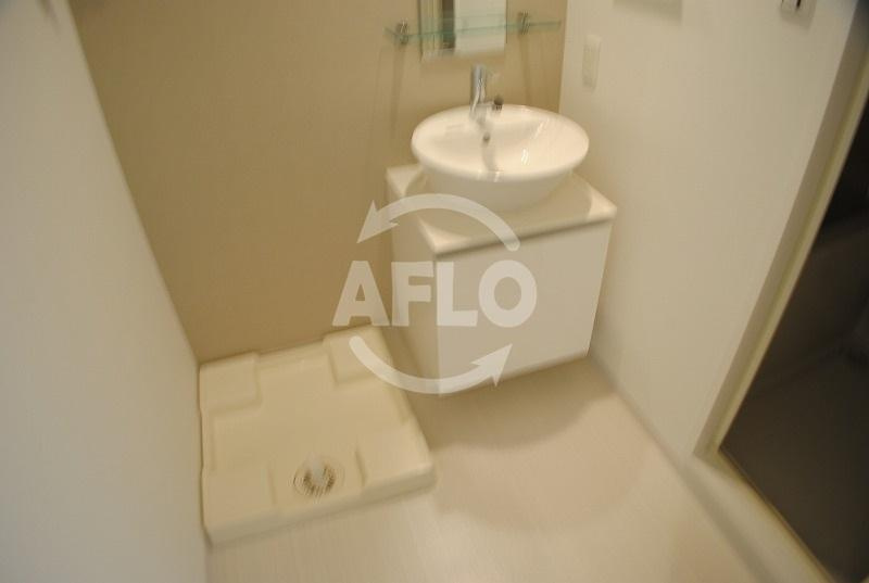 LUMINOUS桜川の洗面所|アーバンパーク難波　広い脱衣所