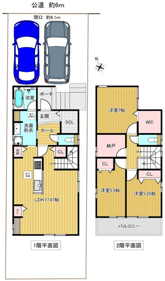 【間取り】 | ★ＡＶＡＮＴＩＡの分譲戸建★　西尾市伊藤　　
