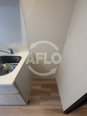 シーズンフラッツ中崎のキッチン|シーズンフラッツ中崎　冷蔵庫置き場