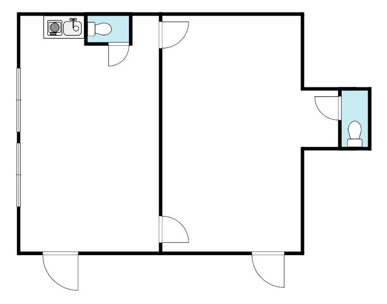 栗東市綣４丁目の店舗事務所の間取り