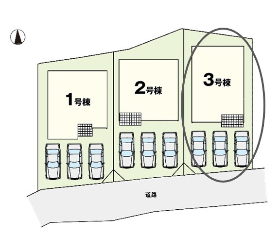 【区画図】 | 上小鳥町2期3号棟
