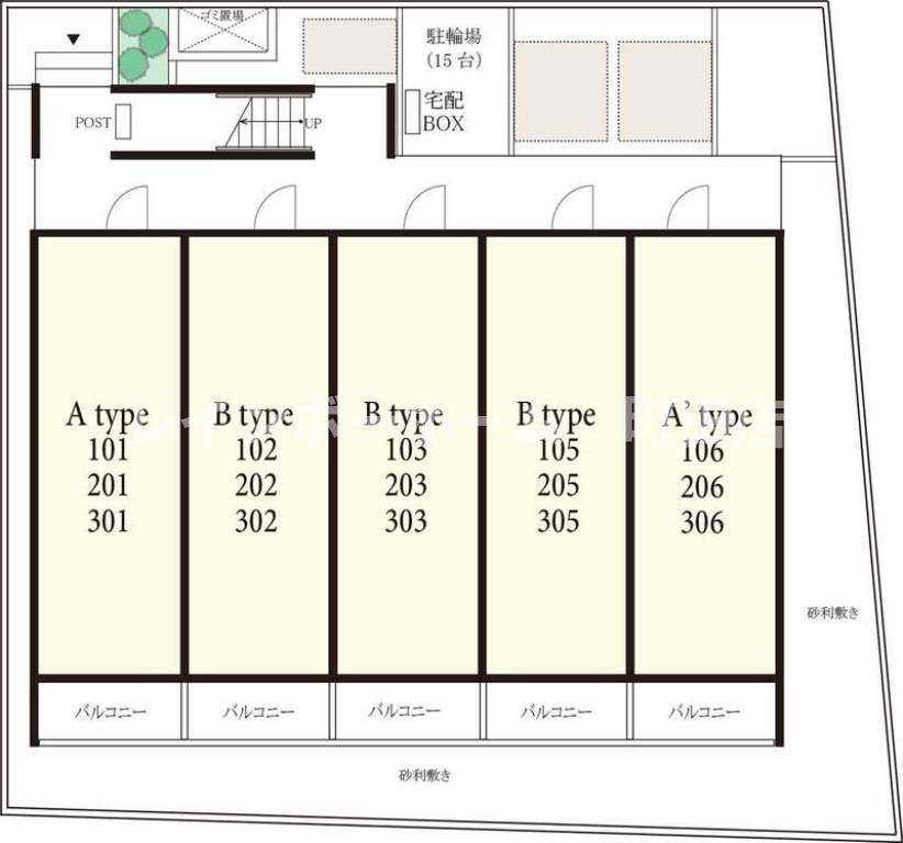 リブリ・シャルマンパル※初期費用分割あと払いサービス利用可能物件の区画図