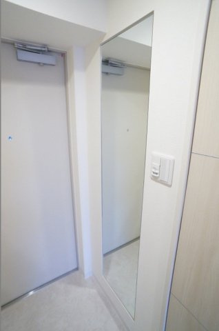 ぽわんの玄関|鏡付き