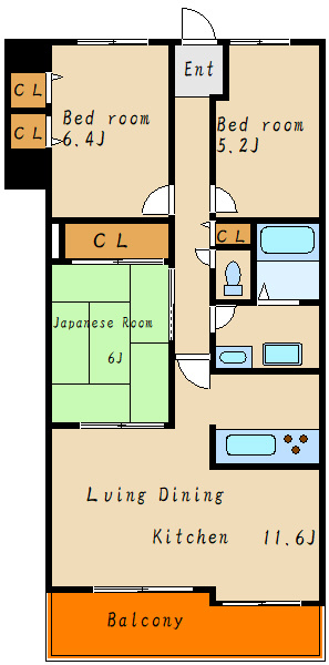 グレーシィ加古川アネックスの間取り