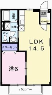 【間取り】 | エスポワール御立Ａ