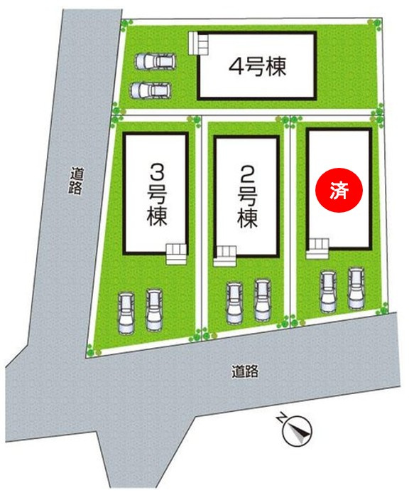加古川市平岡町土山　第11期　新築一戸建ての区画図|全4区画